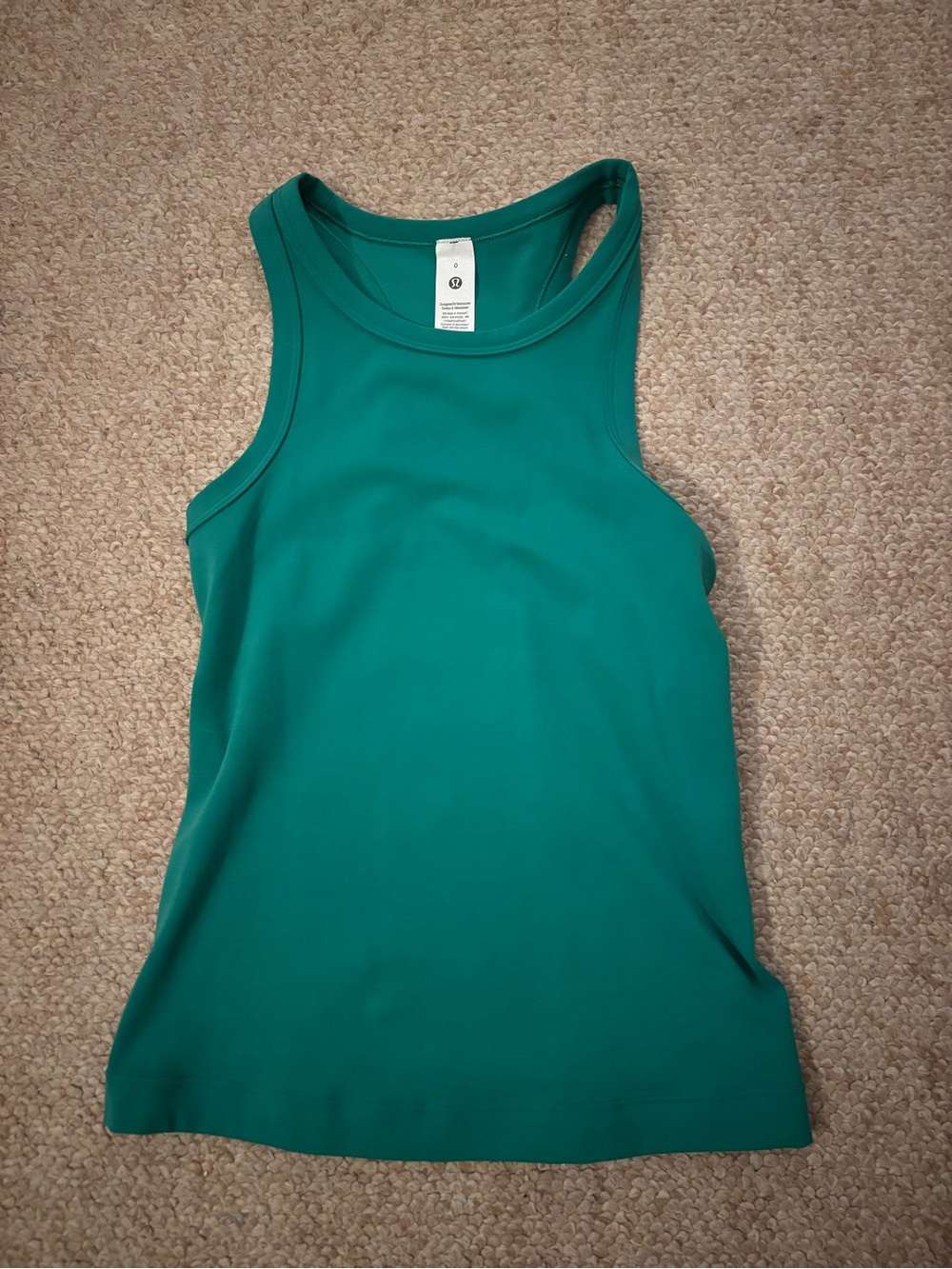 lululemon athletica Teal Racerback Workout Tank